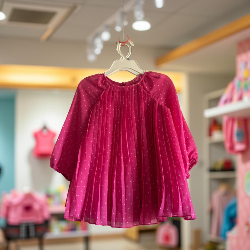 Baby GAP Pink Polka Dot Blouse